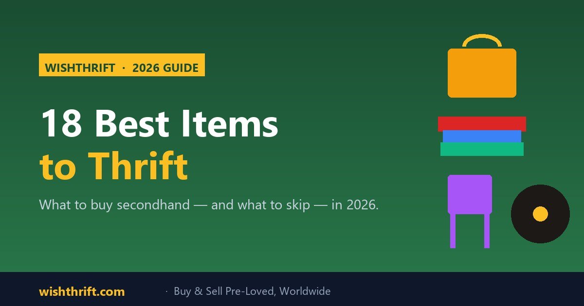Best items to thrift in 2026 — 18 always-worth-it categories