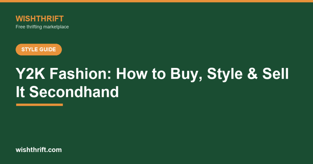 Y2K Fashion: How to Buy, Style and Sell It Secondhand (2026)