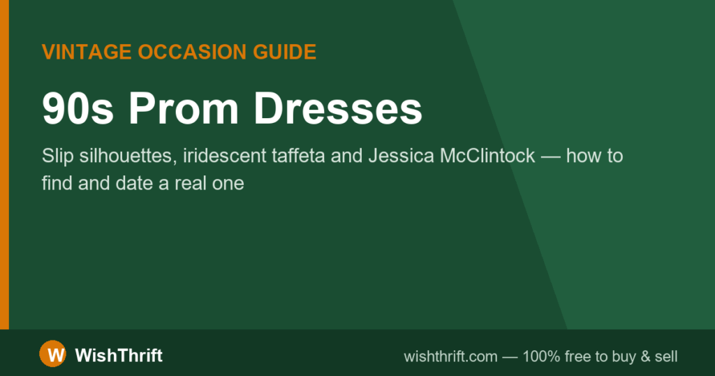 90s Prom Dresses: How to Find, Date & Wear the Real Thing