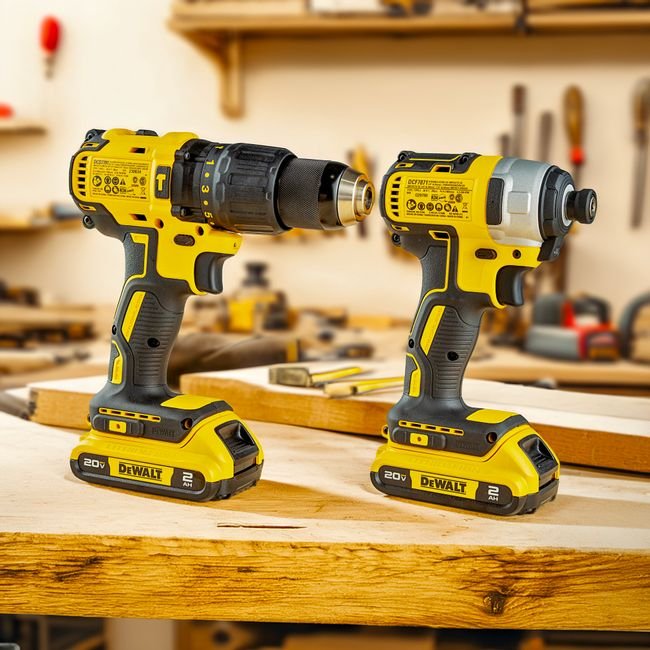 Cordless Drill + Impact Driver Set — 18V