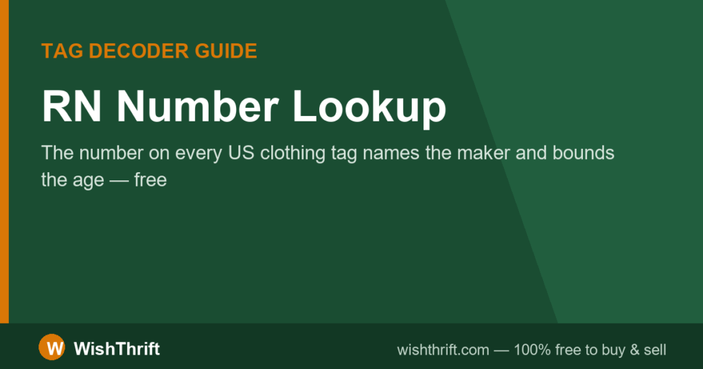 RN Number Lookup: What the Number on Your Clothing Tag Reveals