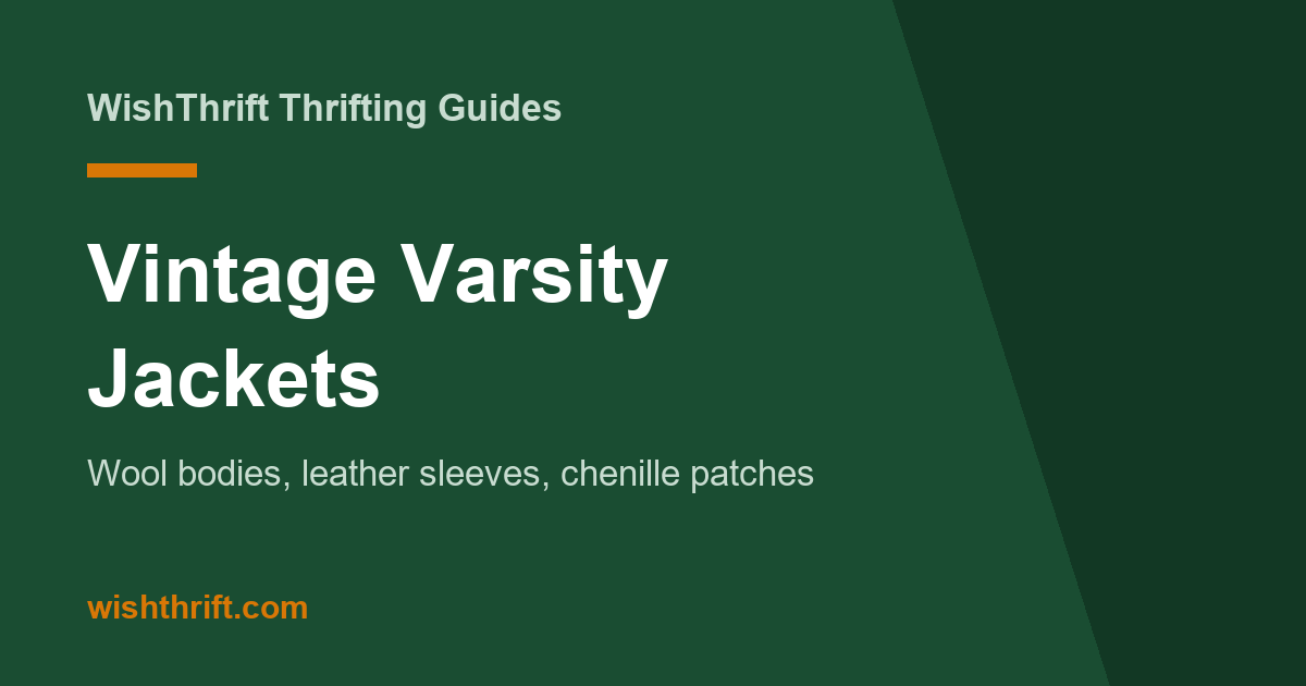 Vintage varsity jackets thrifting guide