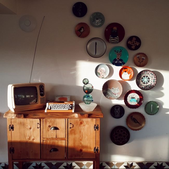 Vintage Portable Television — Retro Wood Cabinet