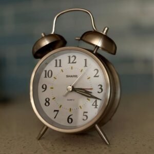 Vintage Twin-Bell Alarm Clock — Wind-Up