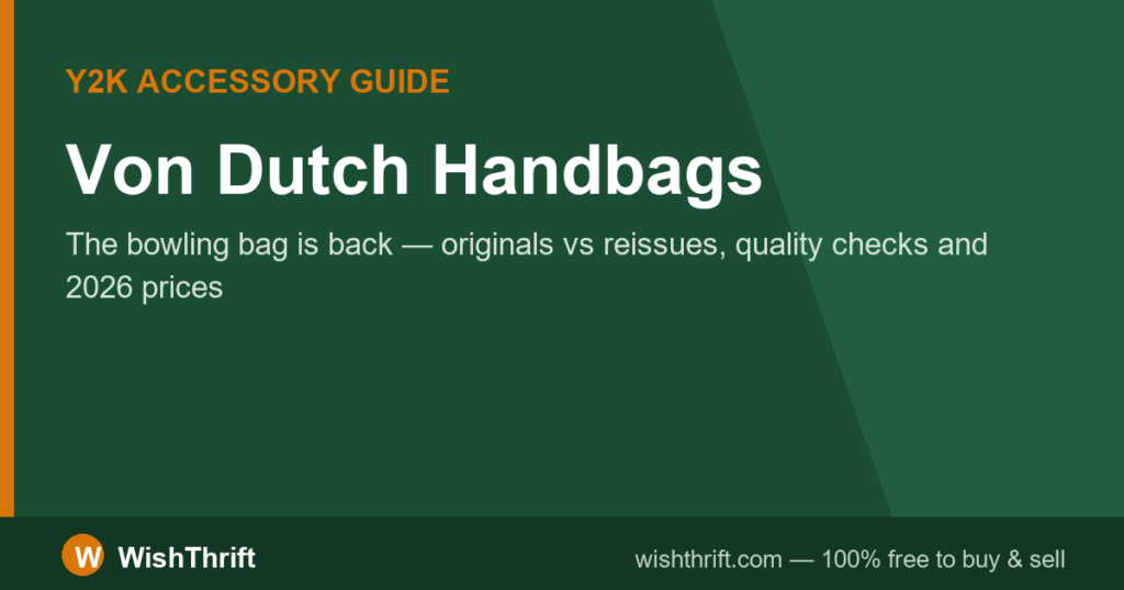 Von Dutch Handbags: The Y2K Bowling Bag Comeback, Checks & 2026 Prices