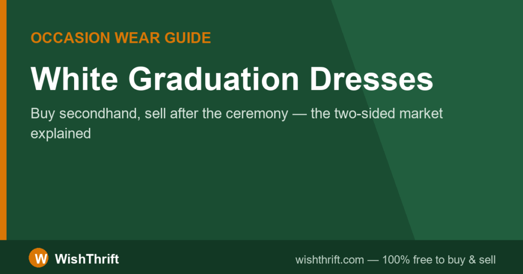 White Graduation Dresses: Buy Secondhand, Sell After — The 2026 Guide