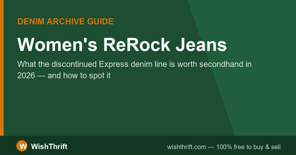 Women's ReRock Jeans: What They Are & What They're Worth in 2026