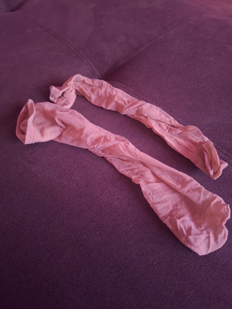 Tan nylon sock by Bydreamlari