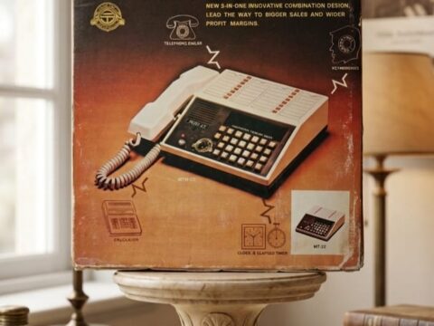 Vintage 40-Year-Old Taiwan Telephone & Intercom Set