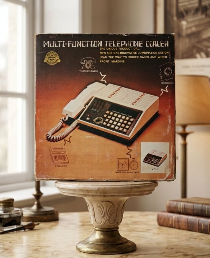 Vintage 40-Year-Old Taiwan Telephone & Intercom Set