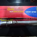 50-Year-Old Vintage American Ray-O-Vac Flashlight with Original Box