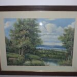 Vintage Antique Landscape Painting | Classic Framed Countryside Artwork