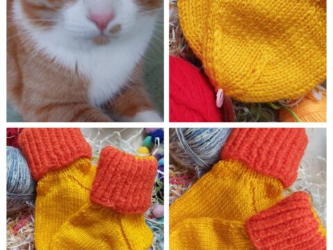 ☀️ Hand-Knitted Socks for Kids (2-3 Years)