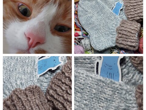 🩶 Hand-Knitted Socks for Kids (7-8 Years)