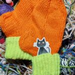 🍊 Hand-Knitted Socks for Kids (5-6 Years)