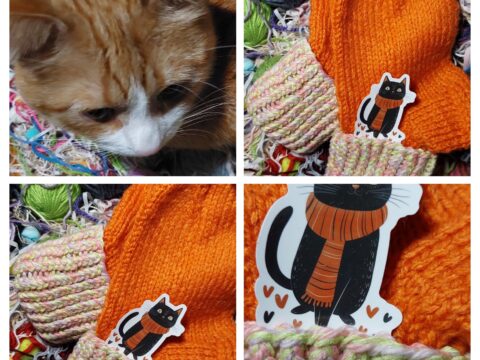 🍊 Hand-Knitted Socks (EU Size 35-36)