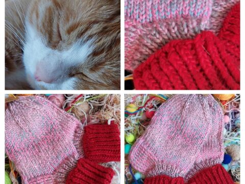 🌸 Hand-Knitted Socks for Kids (3-4 Years)