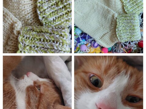 🌿 Hand-Knitted Socks for Kids (4-5 Years)