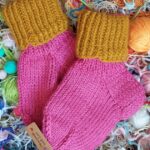 🌸 Hand-Knitted Socks for Kids (2-3 Years)