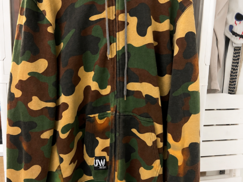 Urban Waste (UW) New York City Camouflage Full-Zip Hoodie.