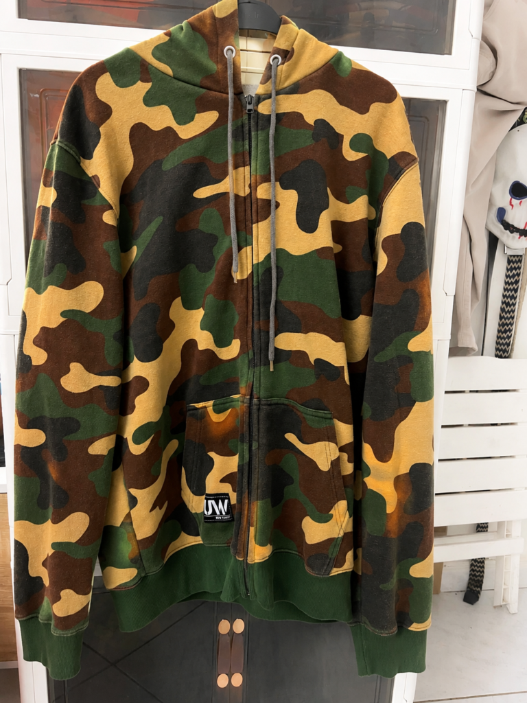 Urban Waste (UW) New York City Camouflage Full-Zip Hoodie.