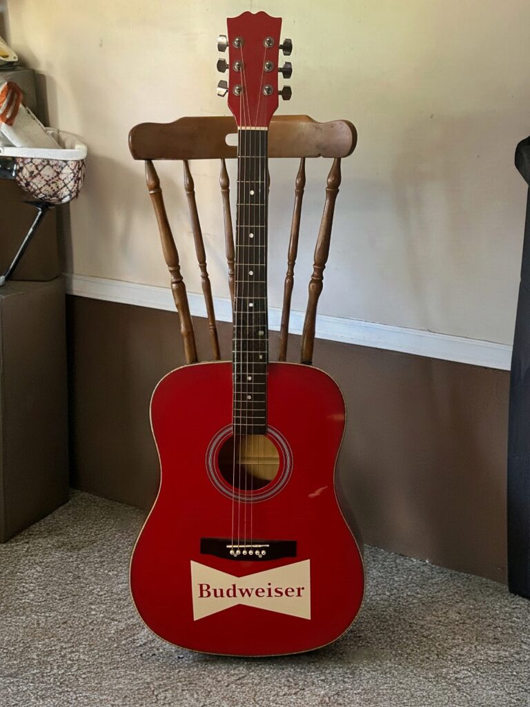 Budweiser Acoustic Guitar