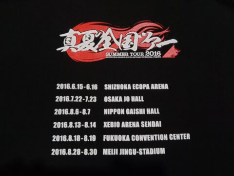 T-shirt Nogizaka46 Summer Tour 2016 Original Tag Size Large