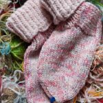 🌸 Hand-Knitted Socks (EU Size 35-36)
